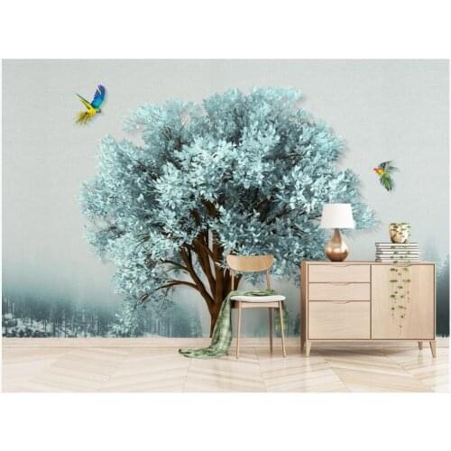 Custom photo mural 3d wallpaper Modern green big tree forest background home decor living room wallpapers for walls 3 d in rolls