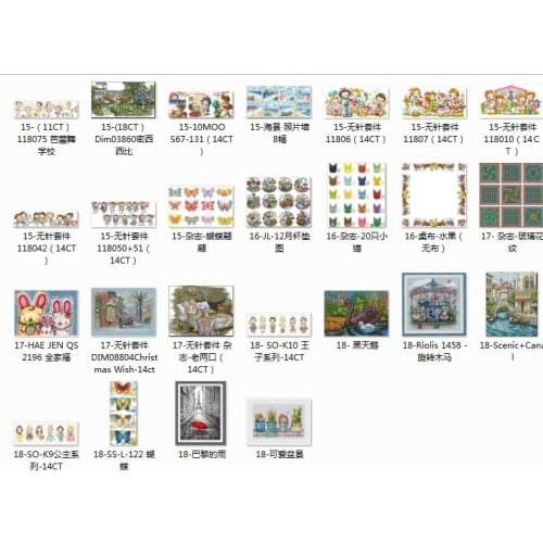 Top selling 10.99usd 16 Counted Cross Stitch 11CT 14CT 18CT DIY Chinese Cross Stitch Kits Embroidery Needlework Sets