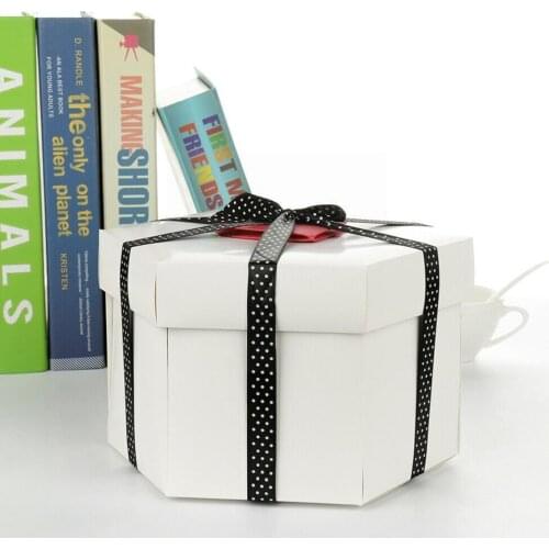Creative Explosion Box Hexagonal DIY Photo Album Scrapbooking Anniversary Birthday Scrapbook Gift DIY Album Gift Photo Bomb A1G4