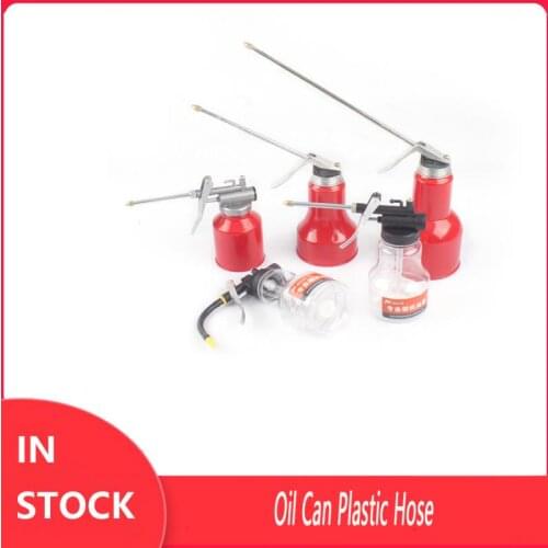 Universal Oil Can Oiler Lubrication Oil Metal Plastic Machine Oil Pot Extended hose High Pressure Pump Car Repair Tool
