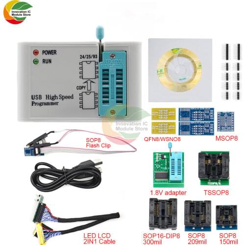 EZP2019 high-speed USB SPI programmer general chip device supports 24 25 93 EEPROM 25 Flash Bios chip suitable for Win7 or Win10