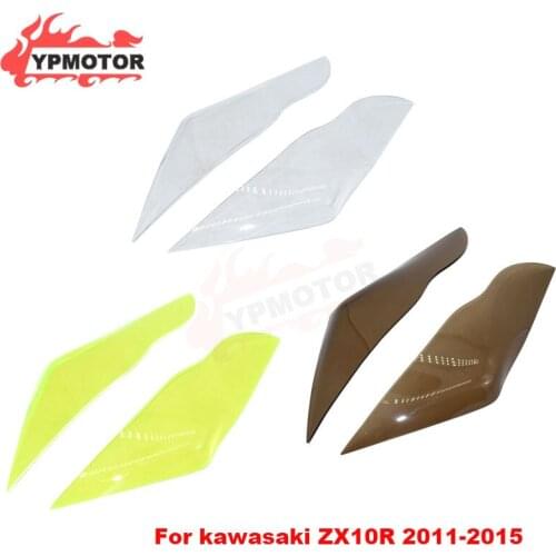 ZX-10R 11-15 Motorcycle Acrylic Front Headlight Head Light Headlamp Screen Protection Len Cover For Kawasaki ZX10R 2011-2015