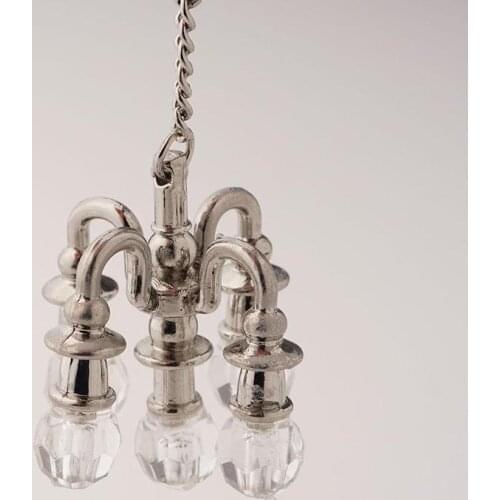 1:12 Mini Lamp Chandelier Dollhouse Miniature Furniture Scene Accessories Chandelier Toys