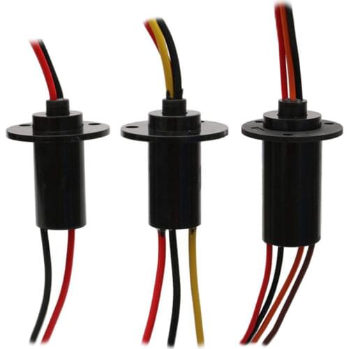 1PCS High Power 30A Slip Ring 2/3/4/5/6ch Wires Electric Brush Collector Slipring Wind Power Connector Rotary Joint Dia 22/31mm