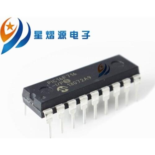 10PCS PIC16F716-I/P PIC16F716 DIP NEW IN STOCK