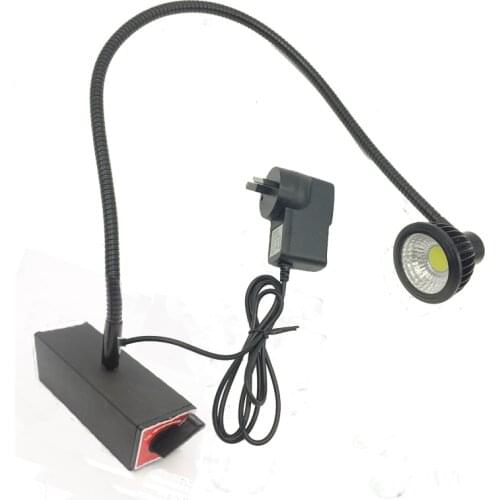 110V/220V 5W Flexible Arm Machine Light With Big Magnetic Base