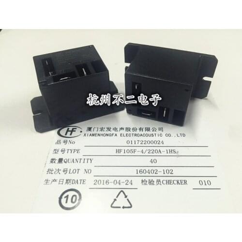 JQX-105F-4-220A-1HS AC 220VAC 30A HF105F 4-pin air conditioning relay