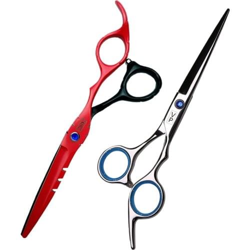 440C Professional Hairdressing Scissors Hair Thinning Barber Scissors Hair Cutting Scissors Suit Set Salon Shears Styling Tools