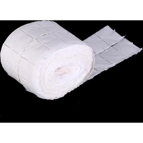 500Pcs Wipe Nail Polish Gel Remover Paper Cotton Pads Roll Nail Art Cleaner Tool