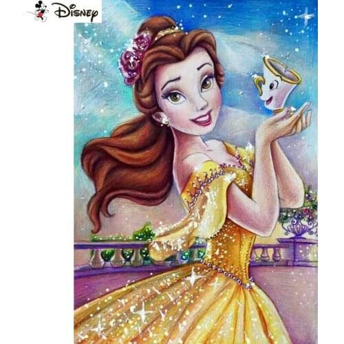 Disney Art 5D Diy Diamond Painting "Cartoon princess" Diamond Pictures Cross Stitch 3D Rhinestone Embroidery Decor A30999