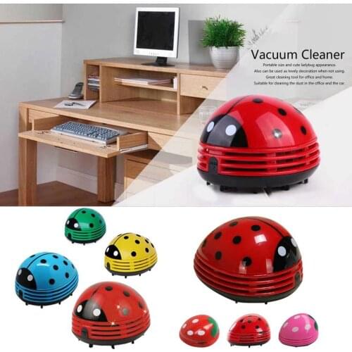 Cleaning brush Ladybug Dust Home Office Keyboard Cleaner Collector Cleaning Brushes Mini Desktop Vacuum Cleaner Cute Lovely