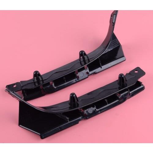DWCX 2PCS 51117116667 51117116668 ABS Black Car Front Bumper Bracket Holder Cover Guide Fit For BMW E53 X5 2003 2004 2005 2006