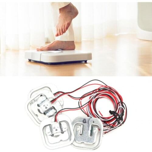 HX711 Module Amplifier + 4 Pcs Personal 50Kg Half-bridge Strain Gauge Weighting Sensor Set HX711 Weighting Sensor