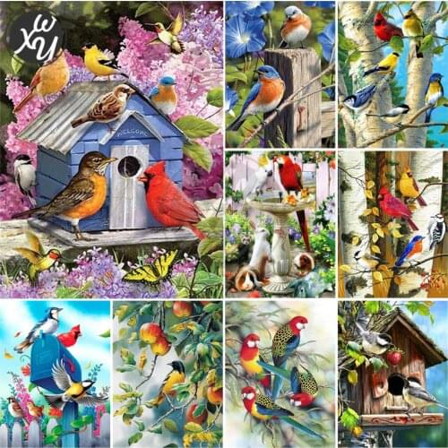 Bird Square/round Picture of Rhinestones Diamond Painting Cross Stitches Embroidery Animal Full Drill Art Accessories Home Decor