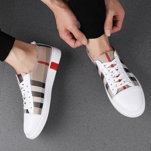 Casual Sports Shoes Stylish Shoes Casual Male Shoe Men Flat Man White Leisure Mens Sneaker Breathable Fashion Black