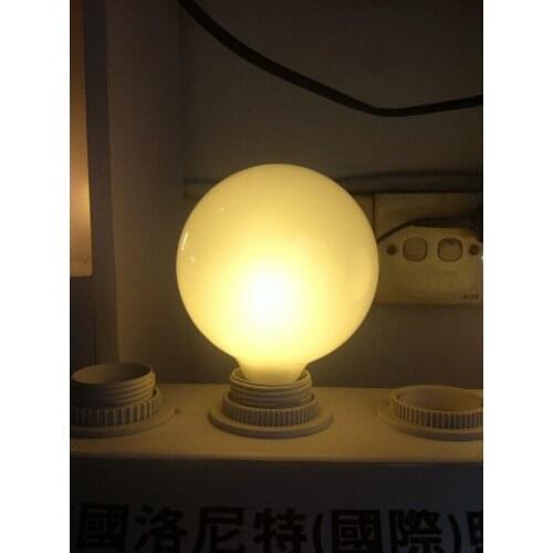 Pack Of 10 Bright Vintage 6W Milk Ball Glass Edison Bulb E27 LED bulbs G95 E27 Screw Corn Warm White AC110V-220V 240V