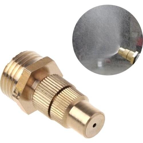 1/2" DN15 Garden Irrigation Brass Adjustable Spray Misting Nozzles Spray Head 85DA