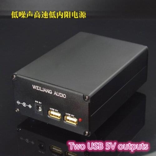 NEW WEILIANG AUDIO 15W Linear Regulated Power supply output USB*2+DC 5V