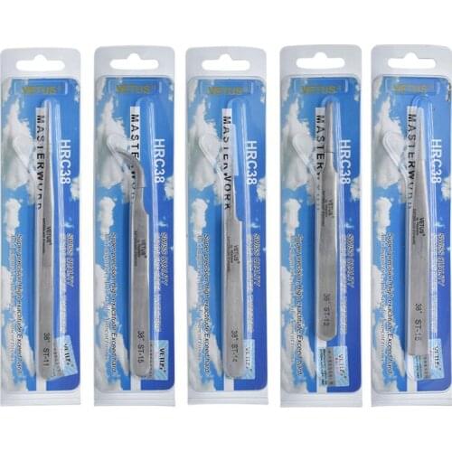 Vetus Eyelash Extension Tweezer Professional For Grafting False Eyelashes Stainless Steel Eye Makeup Tweezers Excellent Closure