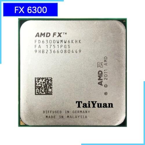 AMD FX-Series FX-6300 FX 6300 3.5 GHz Six-Core CPU Processor FD6300WMW6KHK Socket AM3