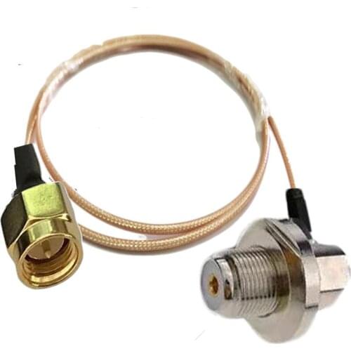 RG316 Cable SMA Male Plug to UHF SO239 Female Right Angle for Car Mobile Radio Antenna Cable 1/2/3/5/6/10m