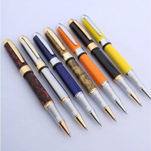 JINHAO 250 Silver and Golden Rollerball Roller Ball Pen Writing Fluent