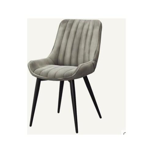 Nordic modern simple home back creative leisure stool restaurant cafe computer office leather chair