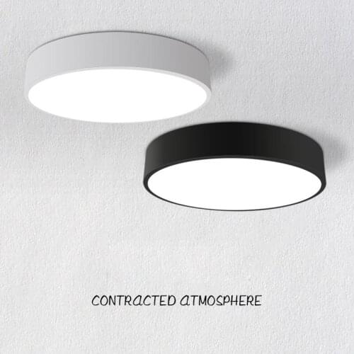 Modern Led ceiling light Round White/Black Color 18W/24W/36W/48W for living room bedroom home Light Fixture