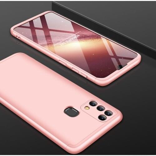 GKK for Samsung Galaxy M31 Three Stage Splicing Full Coverage PC Protective Case