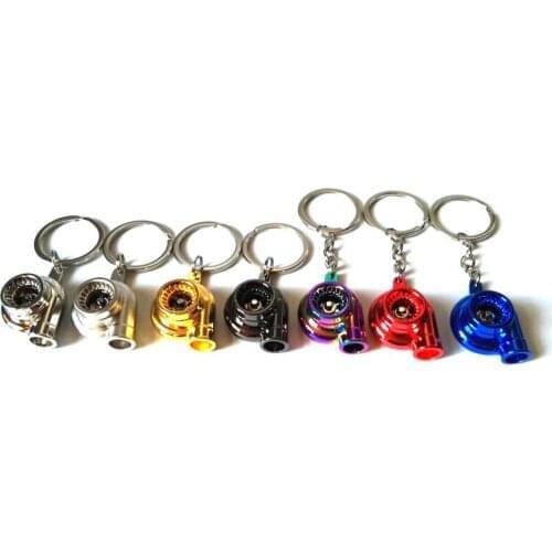 10pcsxTurbo Supercharging Turbo Charger Turbocharger Keyring Keychain
