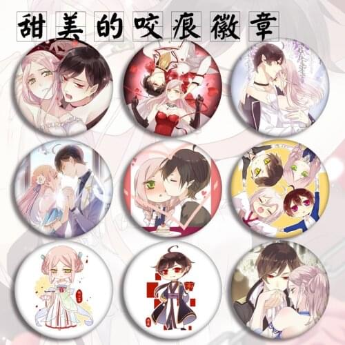 Anime Cartoon Badge Sweet Bite Mark Brooch Badge Du Xiaoxin Luoyi Costumes Badge