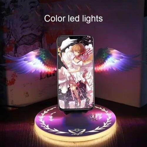 Angel wings Wireless Charger , Qi Wireless Charger stand for iPhone12 11 X XR 8 Plus Samsung, Wireless Charging pad with wings
