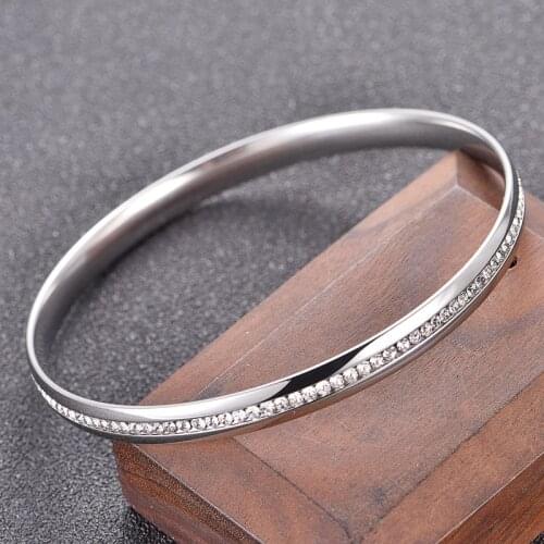 Clear Crystal Bracelet for Women Men Cubic Zirconia Luxury Jewelry Party Wedding Accessories