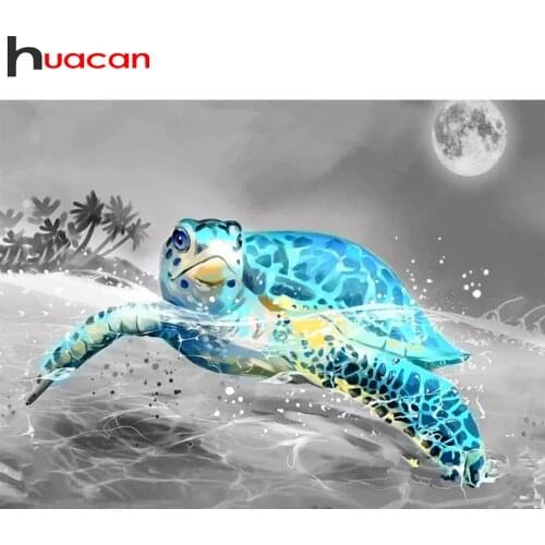 Huacan 5D Diamond Painting Kit Turtle Diamond Embroidery Mosaic Full Square/Round Animals Rhinestone Pictures Home Decor