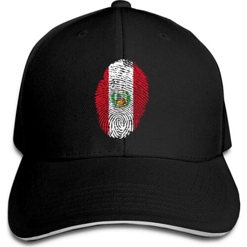 Peru Flag Hat Baseball Cap Casquette Men Women Adjustable Dad Hat Cotton Snapback Black Color Customized