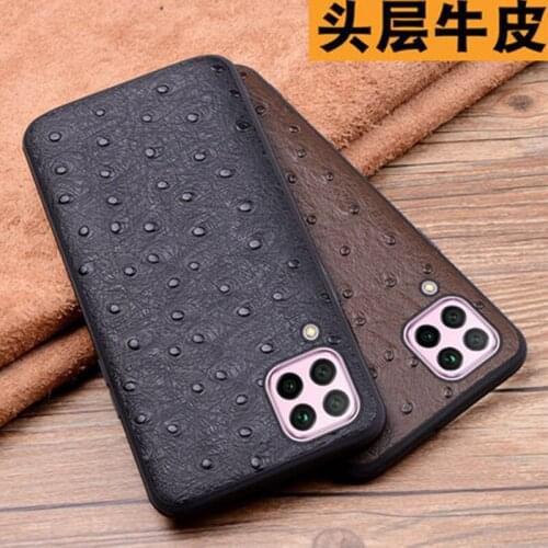 Crocodile Print Phone Skin for Huawei Nova 6se Genuine Leather Case Cover for Huawei P40 Lite Protector for Huawei Nova 7i
