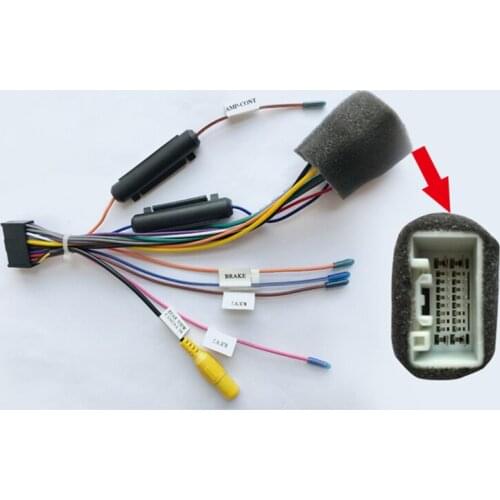 New Hot Special ARKRIGHT Wiring Harness Cable For Mitsubishi Pajero Radio Head Unit Adaptor