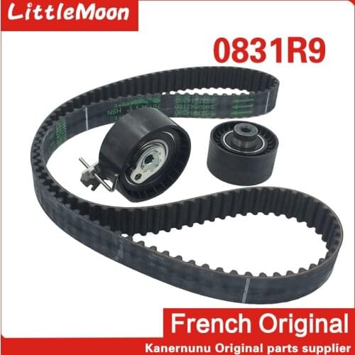 LittleMoon Original brand new timing belt Timing kit 0831R9 for Peugeot 206 207 307 308 408 301 2008 Citroen C2 C3 C4 Elysee 1.6