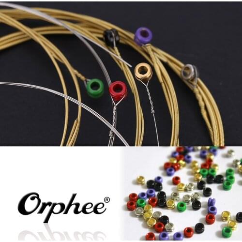 Orphee TX620 6pcs Acoustic Folk Guitar String Set (.010-.047) Phosphor Bronze Extra Light Tension guitar string guitar parts