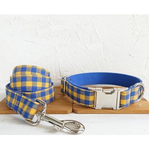 AiruiDog Nylon Personalised Dog Collar Leash Set Pet Name ID Laser Engraved Quick Release Small Dog Harness Dog Collars