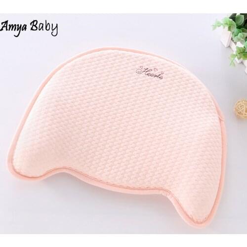 AmyaBaby High Quality Newborn Baby Pillow Latex Breathabel Baby Head Shaping Pillow Infant Head Protection 0-1 Years