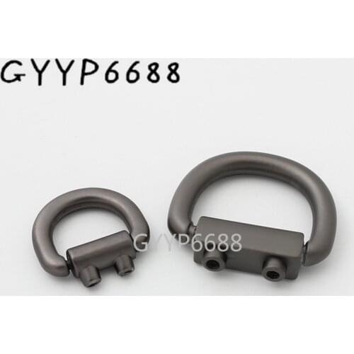 10-30-100 pieces 2 sizes matte gun black connector buckle for woman handbag metal buckles purse accessories