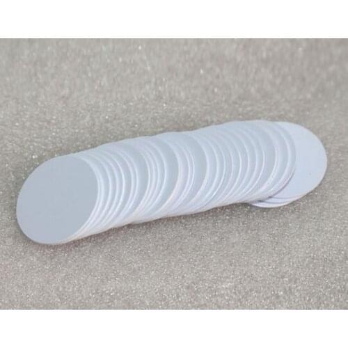 100pcs Waterproof Diameter 30mm13.56MHz IC RFID Tag PVC Coin Card Compatible with M1 S50