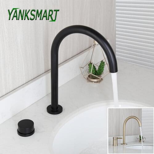 YANKSMART Black Bath Faucets
