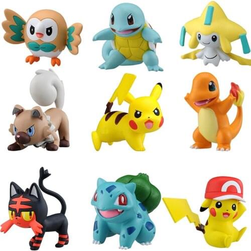 Japan TOMY Domeka Pokemon Pokemon Doll Mens and Womens Toy Pikachu Figure Model Pokemon Toy Model