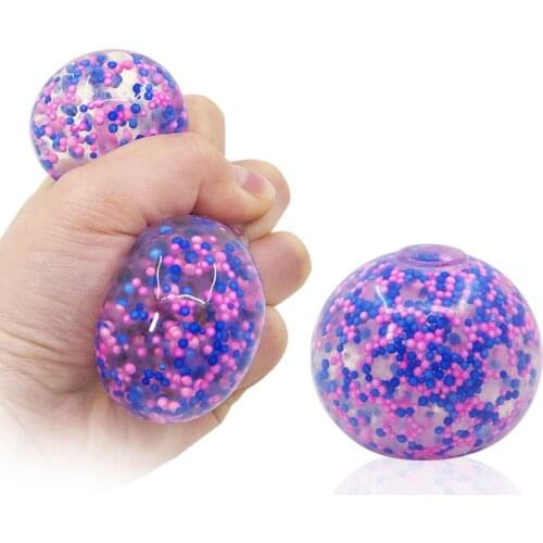 1/2/3 PC Soft Colorful Stress Balls Autism Squeeze Ball Exercise Sports Handball Funny Fidget Toys Anti Stress Decompression Toy
