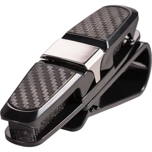 1 Pcs Black Car Styling Glasses Case Car Auto Sun Visor Glasses Sunglasses Card Ticket Holder Clip Universal