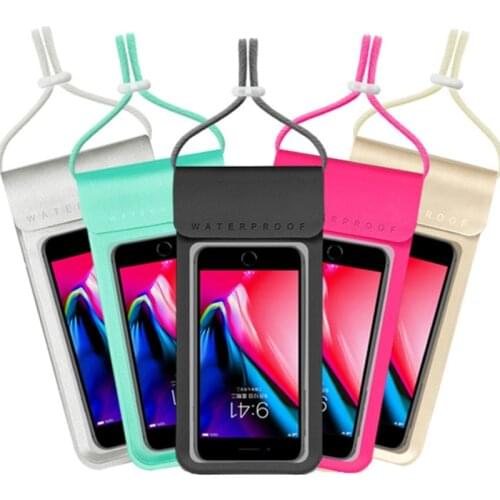 1pc Universal Waterproof Phone Case Water Proof Bag Mobile Pouch Cover for IPhone 12 11 Pro Max Xr X Huawei Xiaomi Samsung