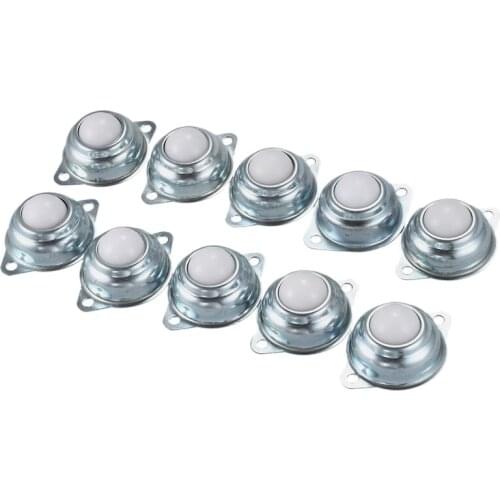 10 Pcs 1 Inch Nylon Roller Ball Trolley Furniture Castor Screw Mounted Ball Bearing Swivel Caster Tool