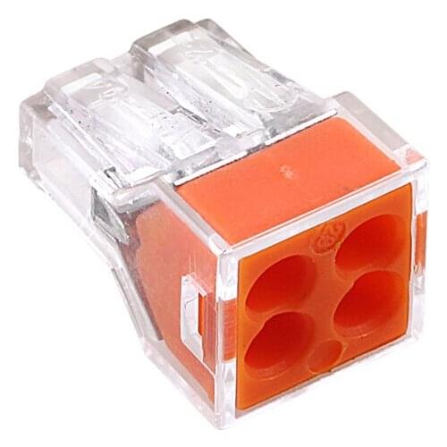 10pcs/lot) JK-104 (773-104) Push wire wiring connector For Junction box 4 pin conductor terminal block